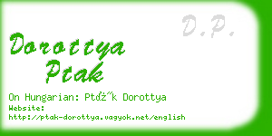 dorottya ptak business card